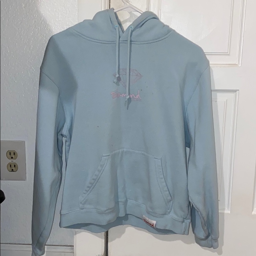 Baby Blue Diamond Hoodie